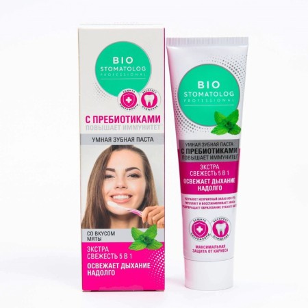 Smart toothpaste Extra Fresh Extra 5 in 1 series "Bio Stomatolog Professional", a tube 75 ml
