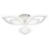 Ceiling light ESCADA, 10288/6LED. 1x80W, LED, 5256LM, 3000-6500K, 600x600x100 mm, white color