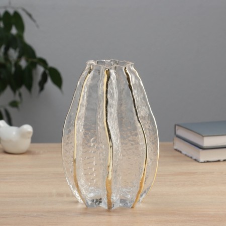 VAZA Table "Maryel" D-6CM, H-20.5x14 cm, transparent