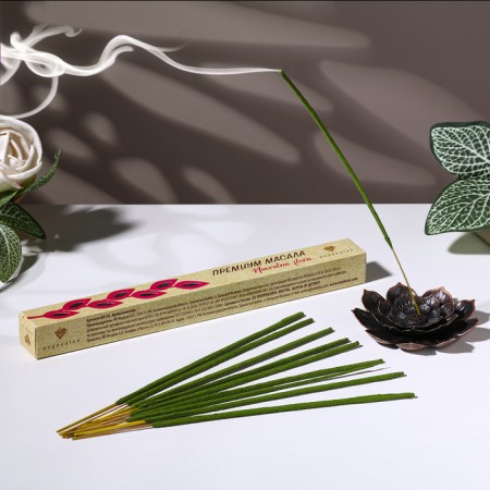 Incense "Premium Masala Patient Flora wood", 20 sticks in packaging
