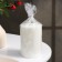 Candle-cylinder smooth, 7x10.5 cm, white, 18 hours