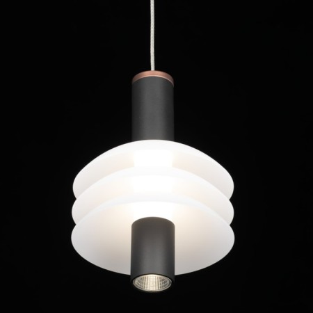 Suspended Citilux “Maya” CL202011, 12x12x25 cm, 1x6W, LED, brown color-3