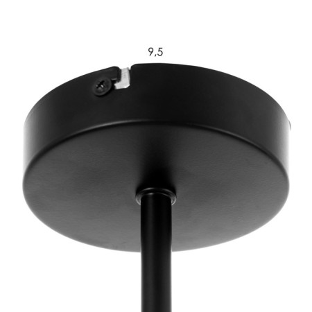 ATOM chandelier 6x60W Central: E27 Color: Black-6