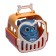 Inertial “owl” toy, in carrying, moves from pressing, color mix