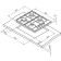 Hon surface Darina 1T1 BGM 341 12 x, gas, 4 burners, 55.5 cm, silver