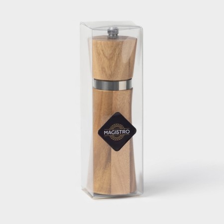 Mill for spices Magistro Wooden, 5 × 16.5 cm, ceramic mechanism-6