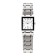 Women's watches women, with a calendar, a dial 4.2 x 2.9 cm, a strap L-26 cm, 3 atm, silver