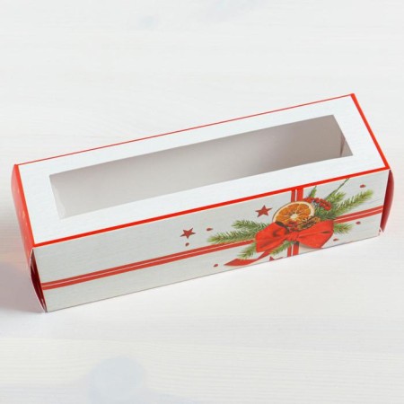 Box folding “Gift” 18 x 5.5 x 5.5 cm., New Year