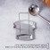 Stainless steel stand under the lid and spoon, 19.5 × 16 cm