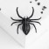 Brooch "Spider", the color of black-violet