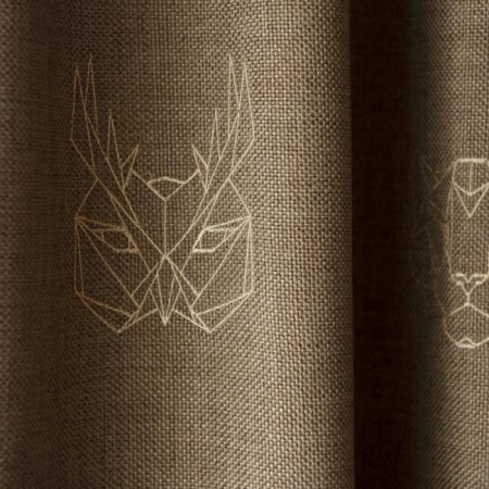 Set of curtains "Luka", size 2x145x270 cm, cappuccino color-2