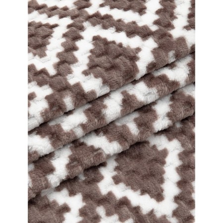 Texrepublic blanket, size 150x200 cm, brown color-3