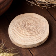 Oak slice 10x11x1