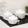 Set of pan “Chinese rose”, 3 subjects: 1.5 l, 2 l, 3 l, enameled covers, induction