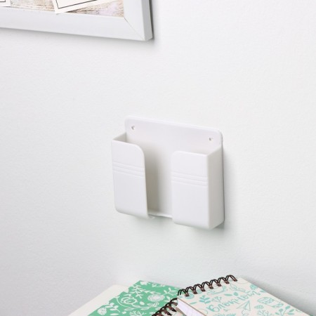 Wallmaning holder for a phone, 10 × 8.7 × 2.8 cm, white color-7