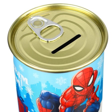 The piggy bank "Happy New Year", Spider-Man Blue-4