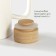 Porcelain sauces containers on a bamboo stand Bellatenero, 3 objects: 2 saucepan 420 ml, stand 17 × 7.2 × 17 cm, white color