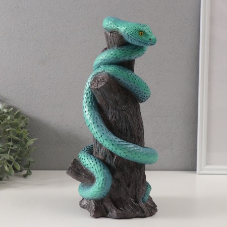 New Year's figure "Snake on the hemp" 33 x 14 x 15 cm.-1
