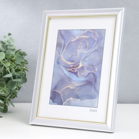 Photo frame Plastic "Office 8" 15x21 cm, silver-2