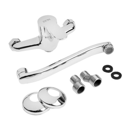 Kitchen mixer Zein Z67350152, wall, cartridge ceramics 35 mm, chrome-6