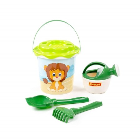 Sanding set No. 654 Safari: bucket, chipper-sun, shovel, robberies, watering can, mix color-3