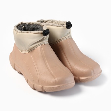 Half -boots insulated women 4x4, beige color, size 40