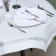 Rainal tablecloth with rhinestones, 85 x 85 ± 5 cm, white color, p/e