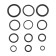 Set of rubber gaskets, 50 pcs