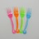 Plastic forks, set 12 pcs., Mix colors