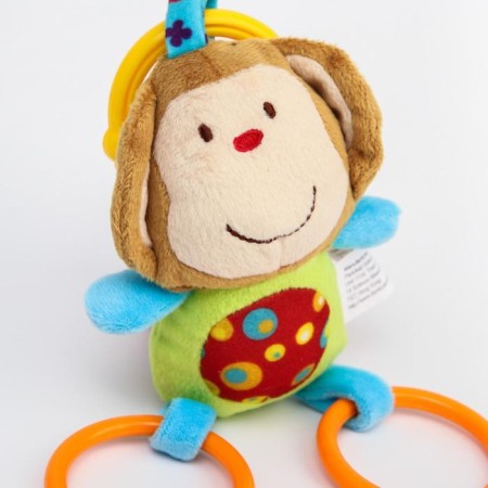 Soft “elephant” suspension, slot., Rattle, on a crib, stroller, species mix, crumb I-10