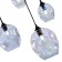 Suspended chandelier ST LUCE. SL1188.403.05. Idesia. 5x40 W, E14/E27, 67.5x67.5 cm, black color