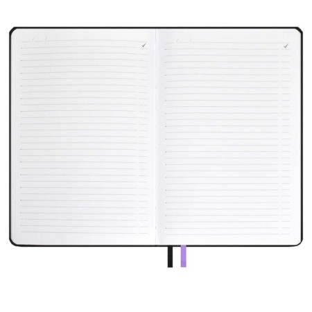 Diary of Leduced A5, 120 Escalada sheets, soft binding, artificial leather "Winner", pancake embossing, silk -screen printing, white offset 70 g/m², lilac-7