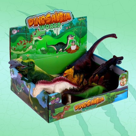 Dinosaurian figure "World of dinosaurs", 8 species, mix-10