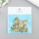 Loop for a casket metal with straight angles gold set of 17 pcs 1x1.5 cm