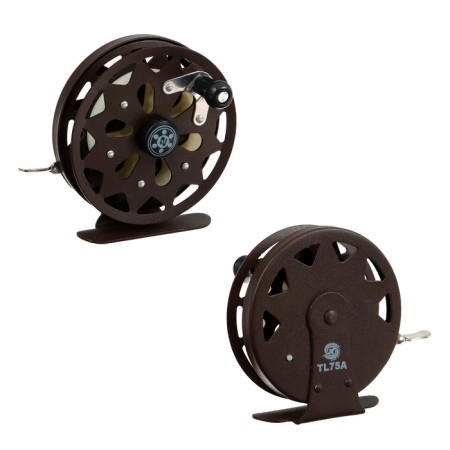 Inertial coil, metal, 2 bearings, diameter 7.5 cm, dark brown color, TL75A-1