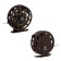 Inertial coil, metal, 2 bearings, diameter 7.5 cm, dark brown color, TL75A