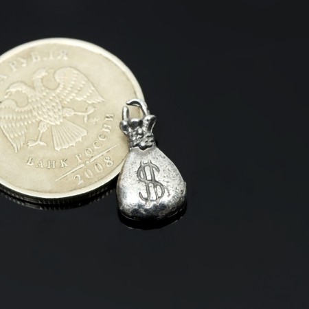 Souvenir wallet "Money bag", tin, 1.1x0.9x0.3 cm-4
