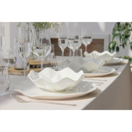 Porcelain dining porcelain magistro "abundance", d = 30 cm, white color-3