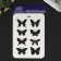 Plastic stencil "Different butterflies" 31x22 cm