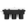 TRUKOL LOMK ULTRA "Three barrels" LED 6W 3000K-5700k CRI90 Black 12.2x2.6x5.5 cm