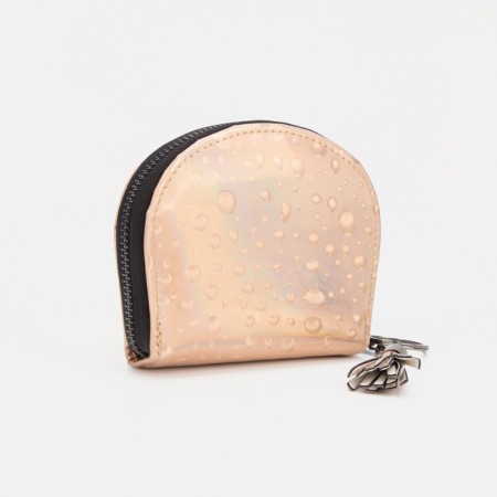 Women's wallet with lightning, gold color-1