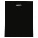 Polyethylene package with a cut handle, black, 40 x 50 cm, 60 μm