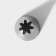 Confectionery nozzle "Closed star", D = 3 cm, exit 1.8 cm, stainless steel
