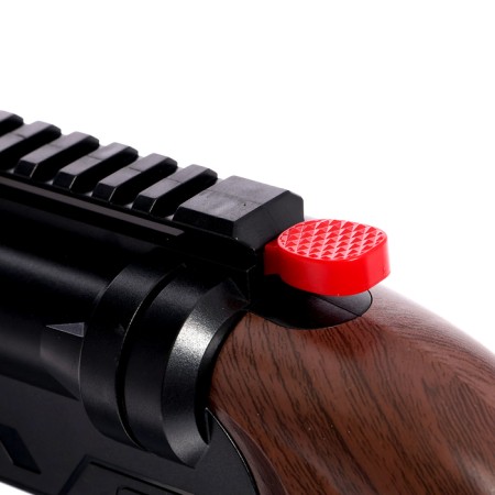 The gun "double -barreled", with sleeves, shoots soft bullets-6