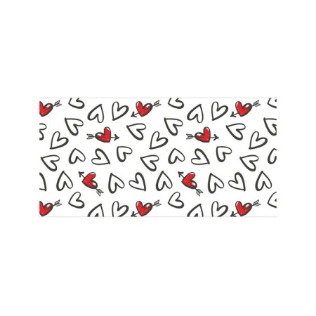Toy basket "Black and white hearts, size 35x50 cm-1