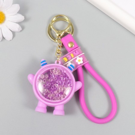 Trick rubber with carbine, strap "Chudik" with decor 6x5x2.5 cm-3
