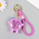 Trick rubber with carbine, strap "Chudik" with decor 6x5x2.5 cm