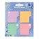 Bookmarks with adhesive edge paper 45x45 mm, Erichkrause "Pastel Bloom", 80 sheets, 4 colors