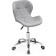 Computer chair Trizor Metal/Eco -leather, Chrome/Gray 53x53x69 cm