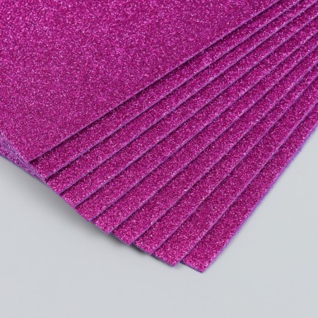 Glitter felt 20x30 cm 2 mm, fuchsia-1